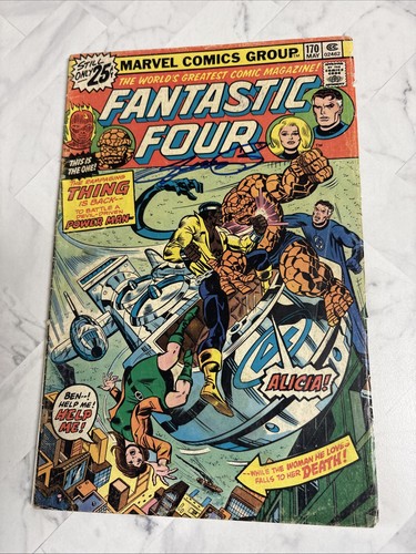 Fantastic Four #170 SIGNED BY GEORGE PEREZ (Marvel Comics 1976)