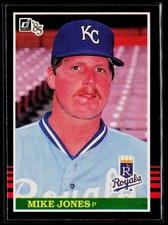 Mike Jones - 1985 Donruss : Career highlights is four lines #640a - KC Royals