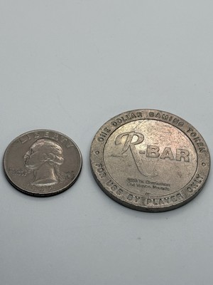 R-BAR VINTAGE $1 GAMING TOKEN LAS VEGAS NEVADA 1993 VINTAGE