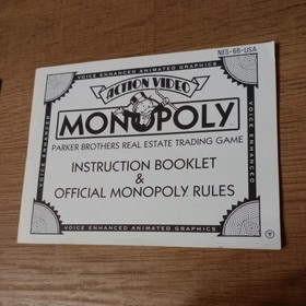 Monopoly &bull; (Nintendo, NES) &bull; Cartridge and Manual 