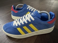 ADIDAS Trimm Trab Scarpe da Ginnastica Uomo, Blu/Giallo/Verde - Taglia 8,5 (ID6717)