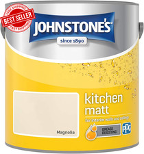 Kitchen Matt Paint 2.5L Grease Stain Resistant White Low Odour Durable Home Wall