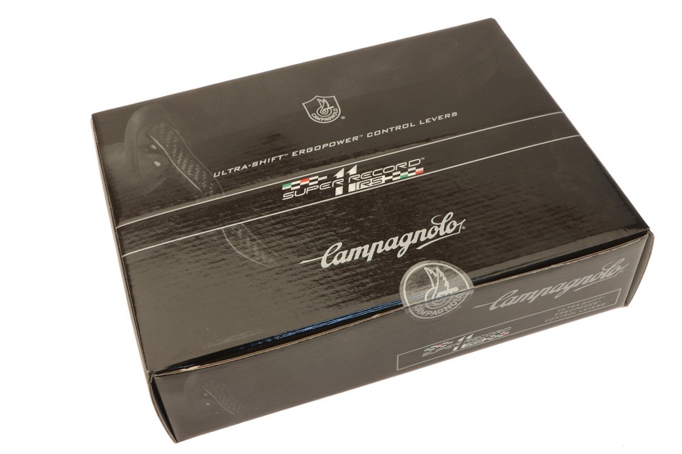 Campagnolo Super Record RS 11v Carbonio – Leve Ergopower Freno/Cambio NOS Nuovo In Scatola