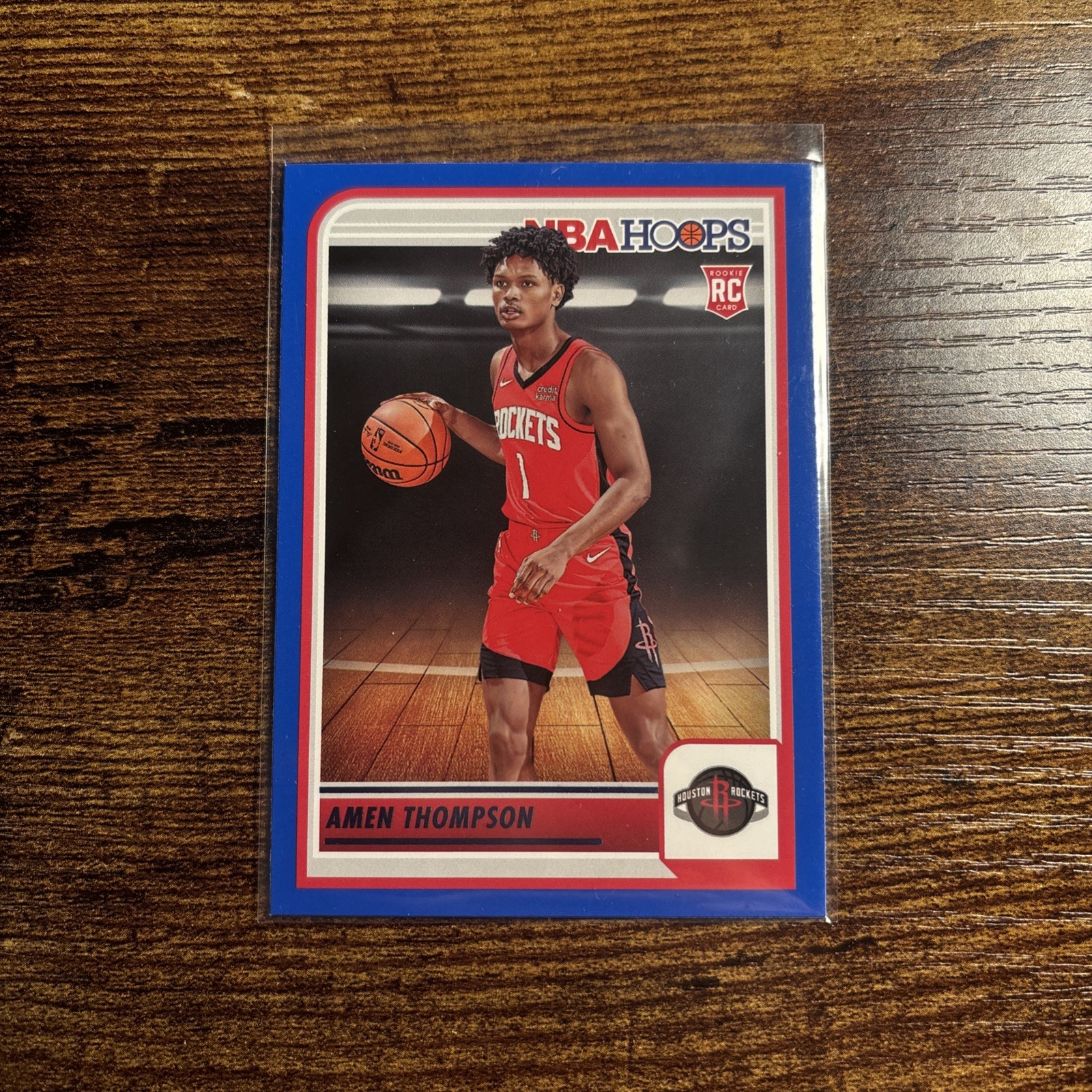 2023-24 Panini NBA Hoops - Rookies Amen Thompson #242 Blue (RC)