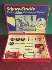 1950's Schuco 1050 Studio Tin Wind-up Mercedes Construction Set Tinplate w O Box
