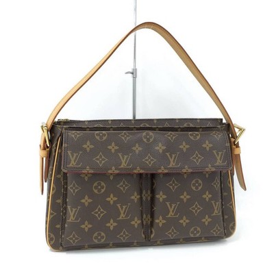 Louis Vuitton Vivacite GM Handbag Monogram Brown Used SKAI-0