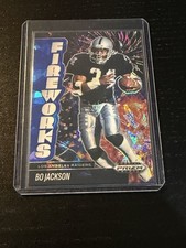 2025 Prizm Black Fireworks #19 - Bo Jackson - Blue Ice /125