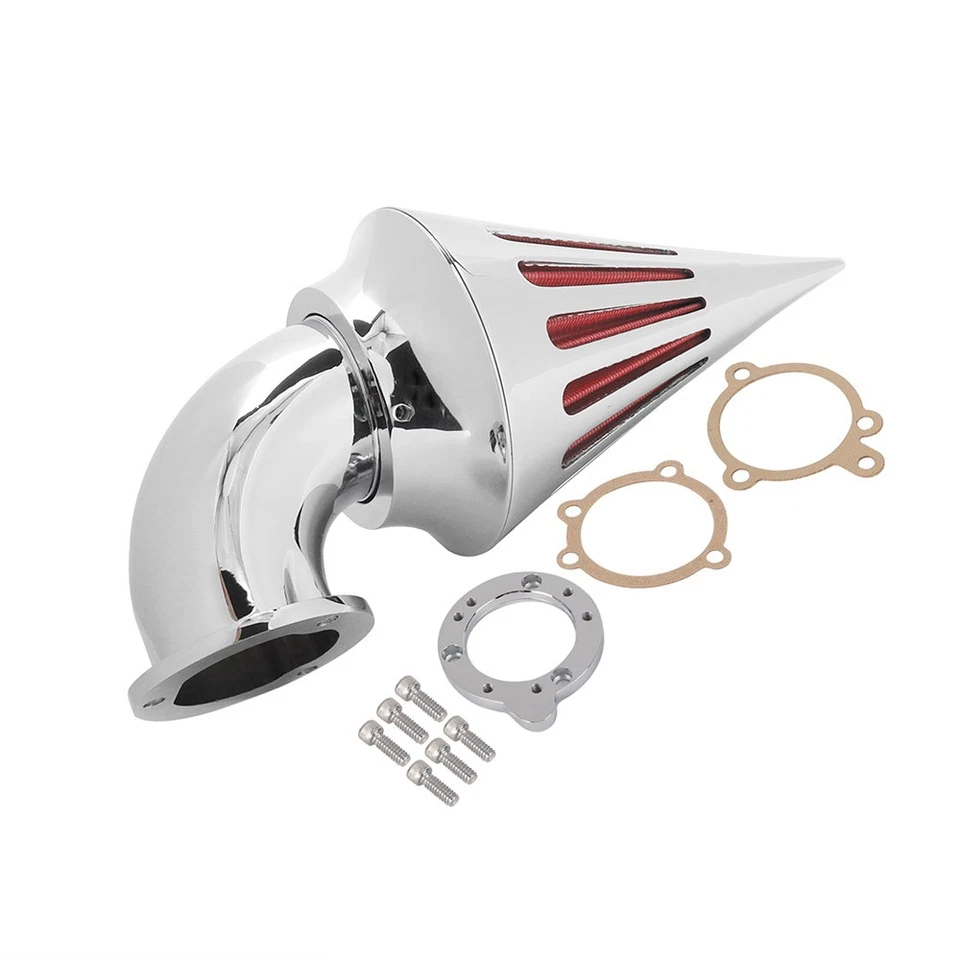 Chrome Spike Air Cleaner Intake Filter Motorcycle For Harley Sportster 883 1200 - Image 2 of 4