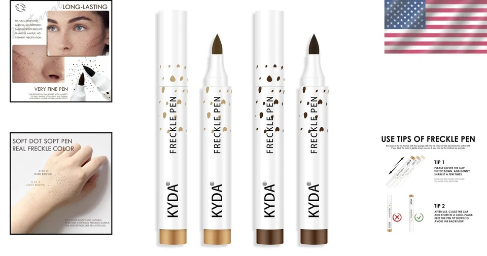 Waterproof Freckle Pen in 2 Shades: Long-Lasting Natural Finish for Every Day - Image 2 of 4