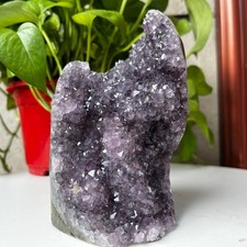 1681g Natural Amethyst geode quartz cluster crystal specimen Healing