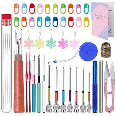 Punch Needle, 43 Pieces Punch Needle Tool and Instructions - Punch Needle