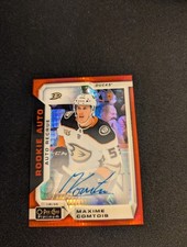 2018-19 O-Pee-Chee Platinum Rookie Red Prism Autograph  Maxime Comtois /50