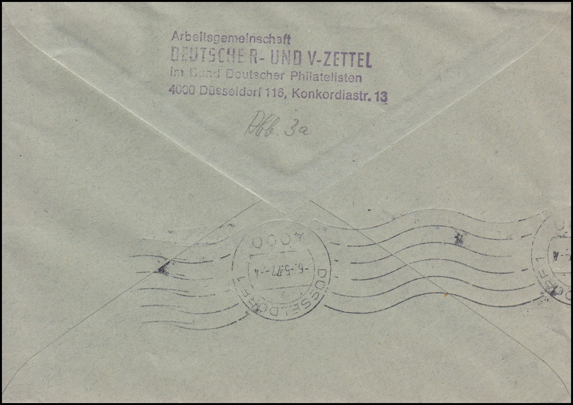 700A + 920A accident & BU value letter SSt Cologne Adenauerhaus 5.5.1977 A. Düsseldorf