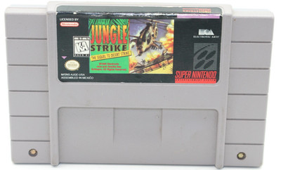 Jungle Strike Super Nintendo SNES 1993 Cart Only   Sequel to Desert Strike