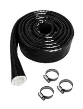 1/4" ID Heat Shielded Fire Thermo Armor Fire Sleeve Silicone 1/4" ID x 5FT