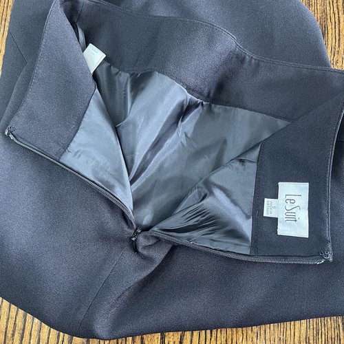 Le Suit Bleistiftrock schwarz Größe 6 Büro Karriere Business gefüttert klassisch - Bild 5 von 10