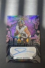2024 Panini Obsidian - Seismic Signatures Jaylen Warren #SS-JWN (AU)