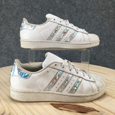 Adidas Shoes Youth 5 Superstar J Sporty Low Top Sneakers F33889 White Lace Up