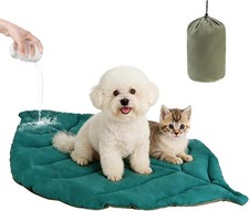 Outdoor Travel Dog Bed, Waterproof Reversible Leaf Mat for Small Medium Dogs