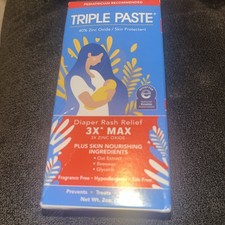 Triple Paste 3X Max Zinc Oxide Diaper Rash Cream 2 Ounce Maximum Strength 2/27