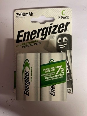 2 x Energizer  Powerplus Baby C HR 14 ( 2500 mAH / NIMH )