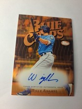 2019 Topps Finest Willy Adames Blue Chips Auto Orange /25