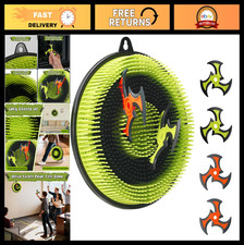 Backyard Axe Throwing Game Set - Bristle Target Board Throwing Stars, Fun for