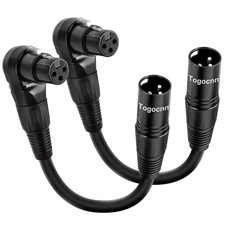 XLR-Mikrofon-Verl ngerungskabel-Adapter, 2 Pack, 90-Grad-XLR-Buchse 1,8 m 