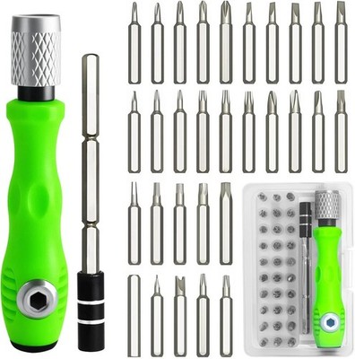 32pc Small Screwdriver Set Magnetic Precision Bit Star Y Torx Triangle Hex Watch