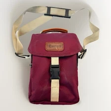 Vintage Canon Burgundy Camera Bag Case – Padded – Very Good Condition