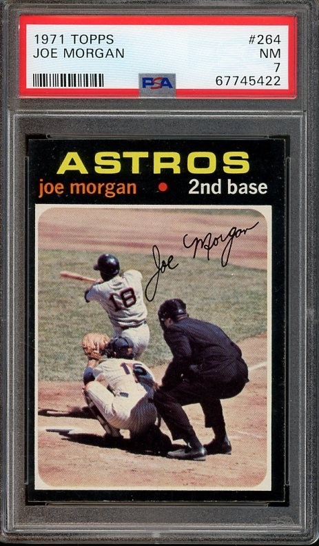 1971 Topps #264 Joe Morgan HOF NM PSA 7 Houston Astros 5422