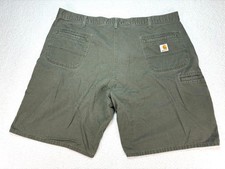 Carhartt B283 MOS Work Shorts Mens Size 44 Moss Green Cotton Twill Utility Relax