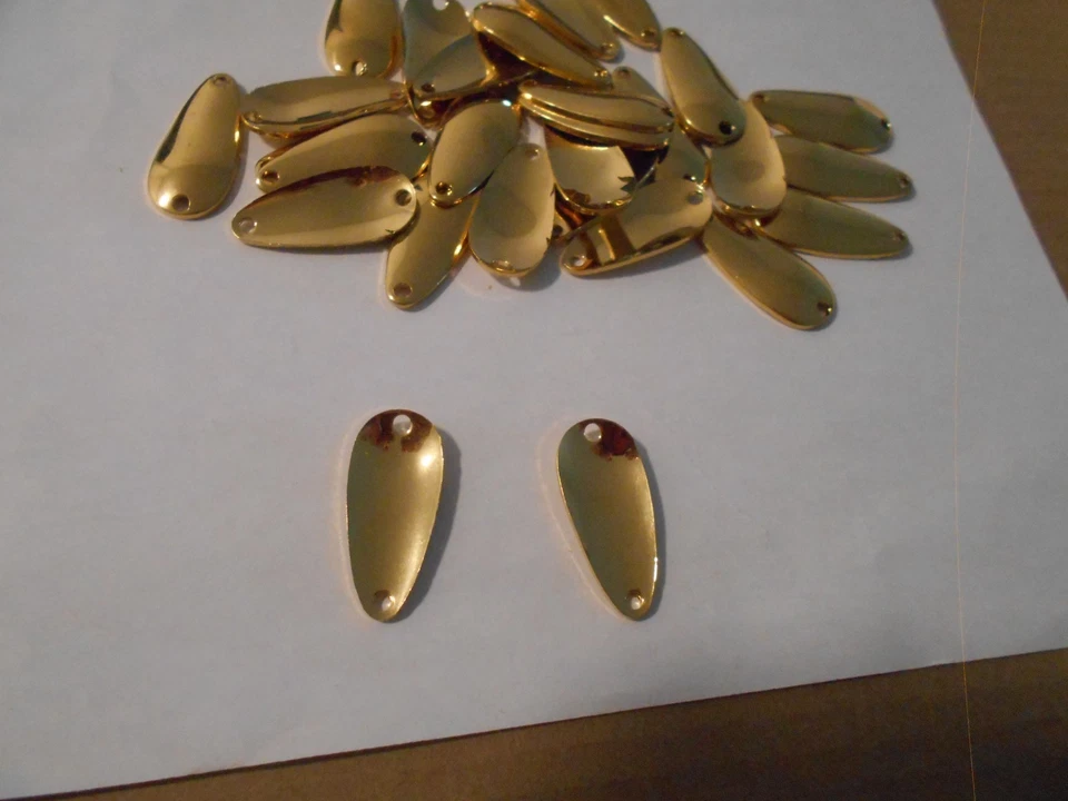 Lote de 29 cucharas de fundición de latón chapado en oro de 1/4 OZ Foto 3 de 4