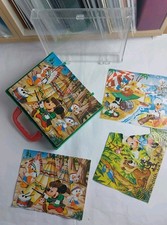 Vintage Kasten mit Disney Puzzle / 20 Klötze...