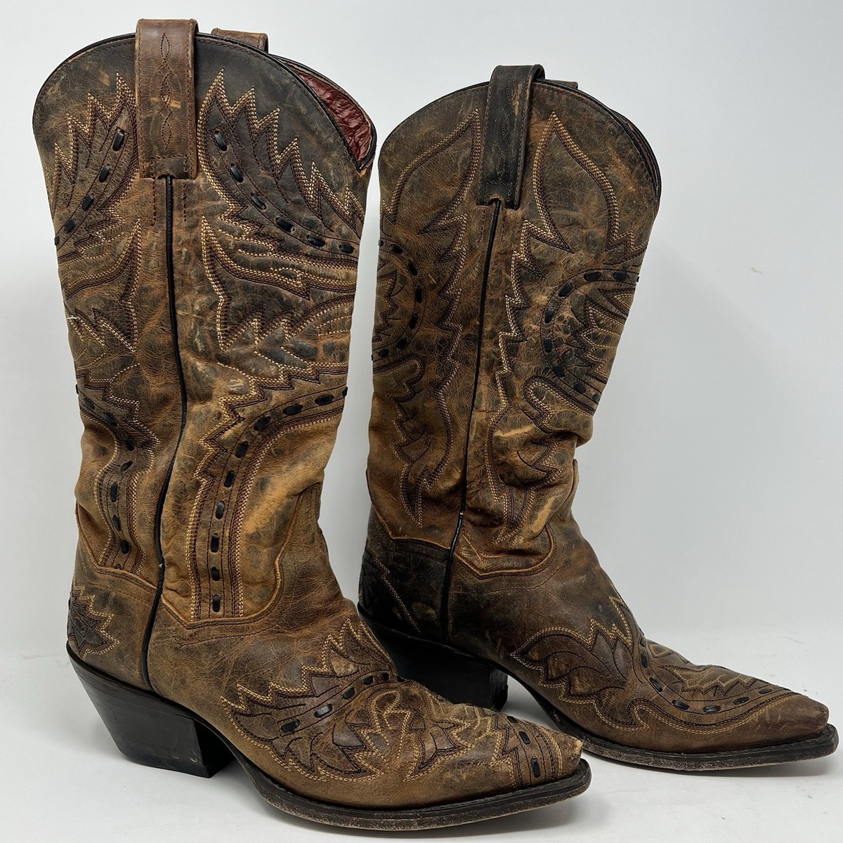 DAN POST Women's BROWN MAD CAT SIDEWINDER WESTERN BOOTS DP 3422
