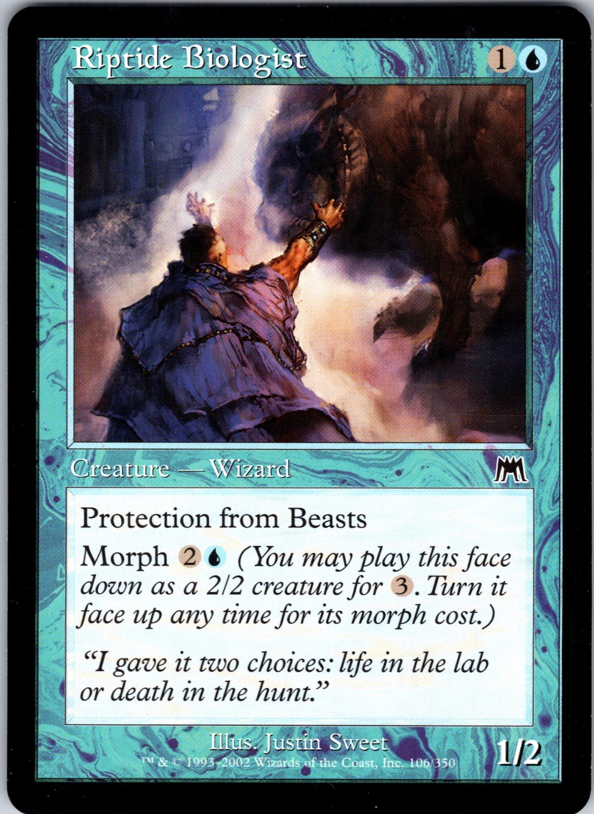 Riptide Biologist 106 Common Onslaught Magic: The Gathering Moderately Played