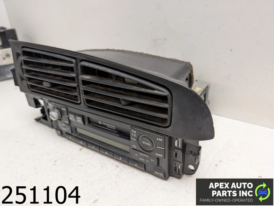 OEM 2001 Volkswagen Cabrio GLX 2.0L AM FM Radio Cassette Stereo - Image 3 of 4