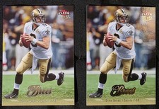 Drew Brees - 2007 Ultra Football #123 Base & Gold Versions - New Orleans Saints