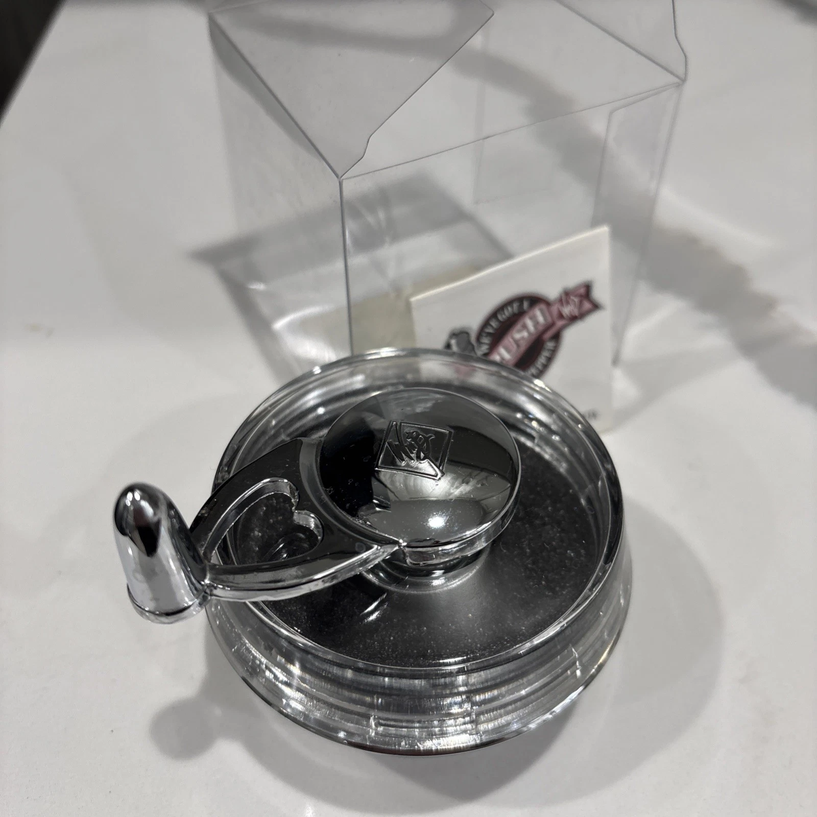 WM. Bounds Nutmeg Grinder Vintage In Silver Color Open Box