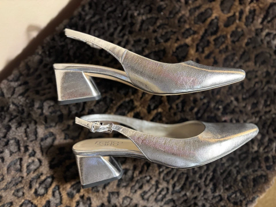 Salto bloco prata Franco Sarto - Novo em folha - Imagem 4 de 4