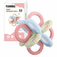 BeißRing Baby - BeißSpielzeug Zahnungshilfe Aus Silikon, Bpa-Frei, Luban Ball S