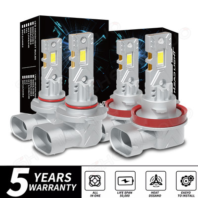LED Headlight High Low Beam Bulbs Combo 4PC For Honda Insight 2010-2014