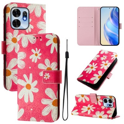 Hot Cute Little Daisy Card Wallet Case For Various Phone Bag Flip Stand Cover
