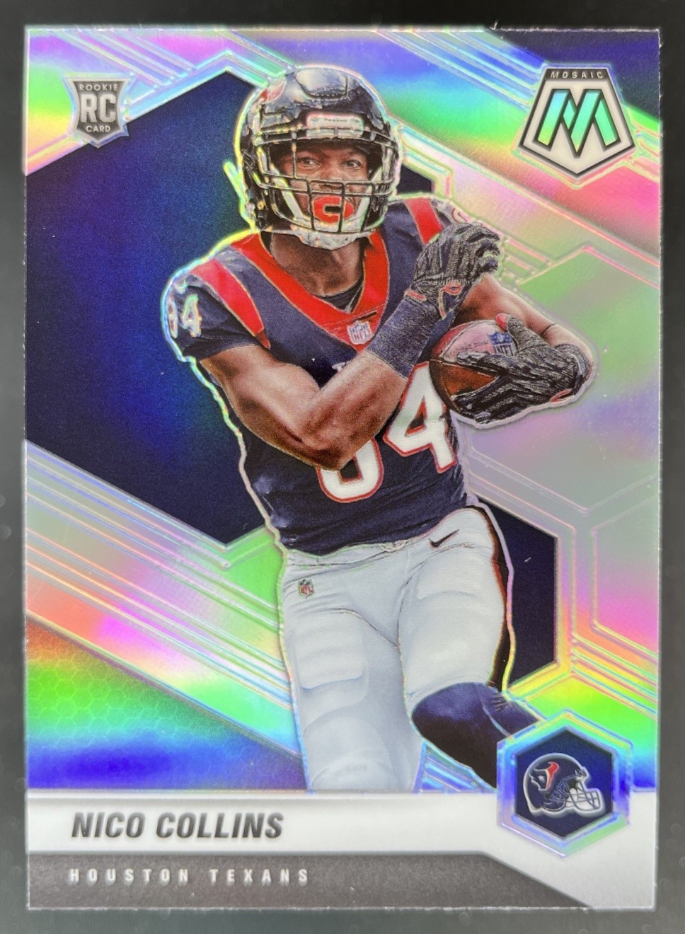 2021 Panini Mosaic Nico Collins RC Prizm Silver SP Texans #330