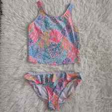 Girls Lilly Pulitzer 14 Swimsuit Tankini And Bottoms