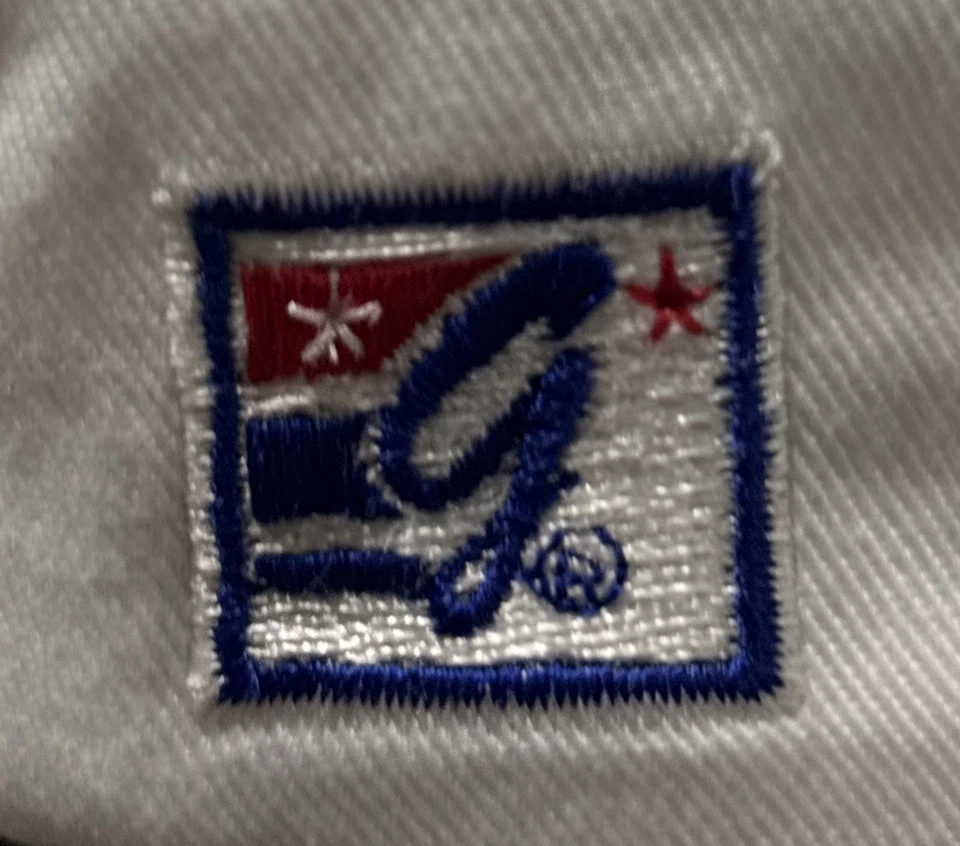 Vintage Slippery Rock University The Game Split Bar SnapBack Hat White Rare Cap - Image 4 of 4