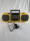 Sony CFS-905 Mega Bass Yellow Radio Cassette Recorder AM/FM Read Description