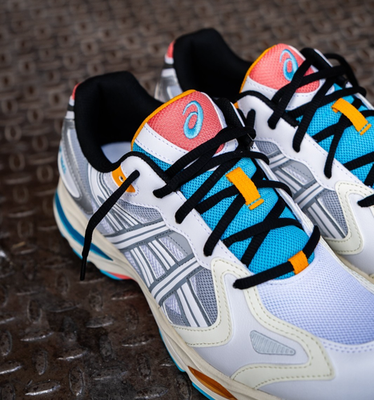 Asics Gel K1011 Miami Pack White 1203A603-100 size 9 No Box 1203A603-100 Asics Gel-K1011 White Pure Silver (Men main image 2