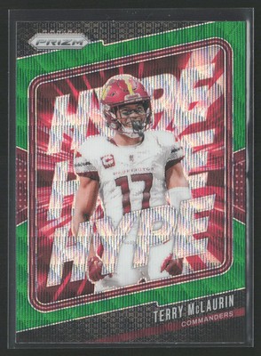 2024 Panini Prizm #12 TERRY McLAURIN GREEN WAVE HYPE!