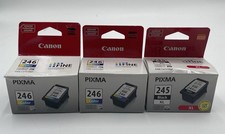 3 Genuine Canon Pixma Ink Cartridges 245xl Black 2 246 Color Ink Cartridges
